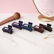 Matte Rectangle Hair Claw Clip for Women and Girls – Assorted Color Pack – 12 Pc